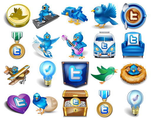 Иконки Massive Twitter Icon Set от Iconshock