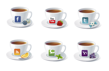 Иконки Social Icons Teacups