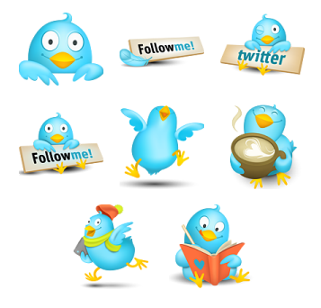 Иконки Twitter Icons: Follow Me!
