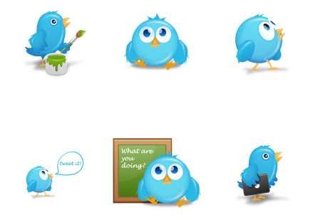 Иконки Birdies Twitter Icon от IconEden