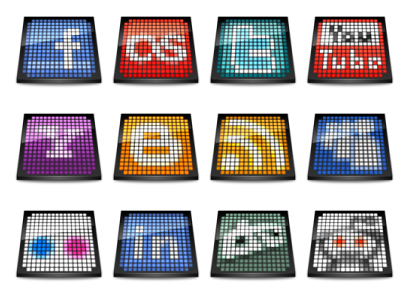 Иконки OLED Social Icons от Arrioch