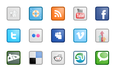 Иконки WG Social Media Icons от WeGraphics