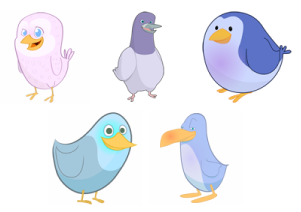 Иконки Twitter Birds от Pasquale D Silva