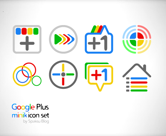 Иконки Google Minik Vectors – векторные иконки в стиле интерфейса Google+ #3