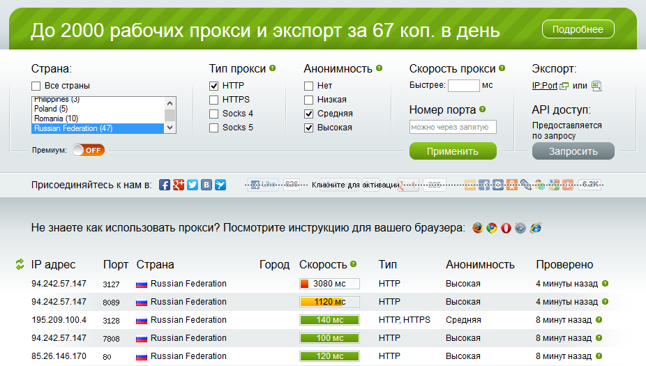Возвращаем доступ к ВКонтакте при помощи и прокси-серверов