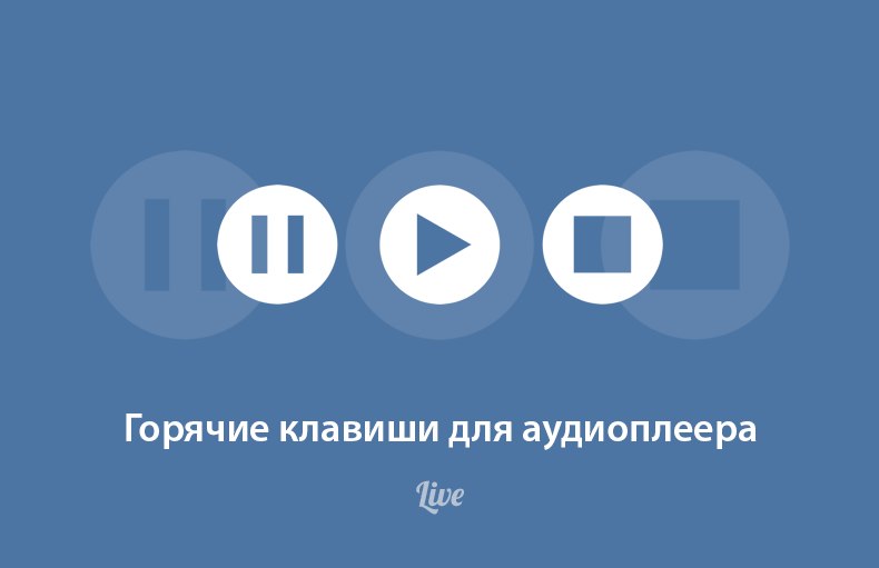 Горячие клавиши ВКонтакте для аудиозаписей