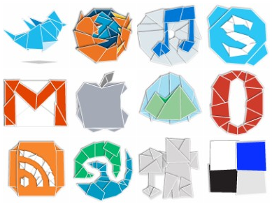 Иконки Web 2.0 Origami от Paddy Donnelly