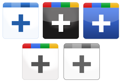 Иконки Google Plus Icon Set – в пяти вариантах
