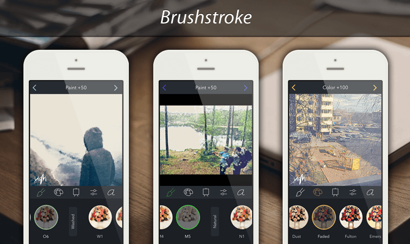 Мобильный фоторедактор Brushstroke