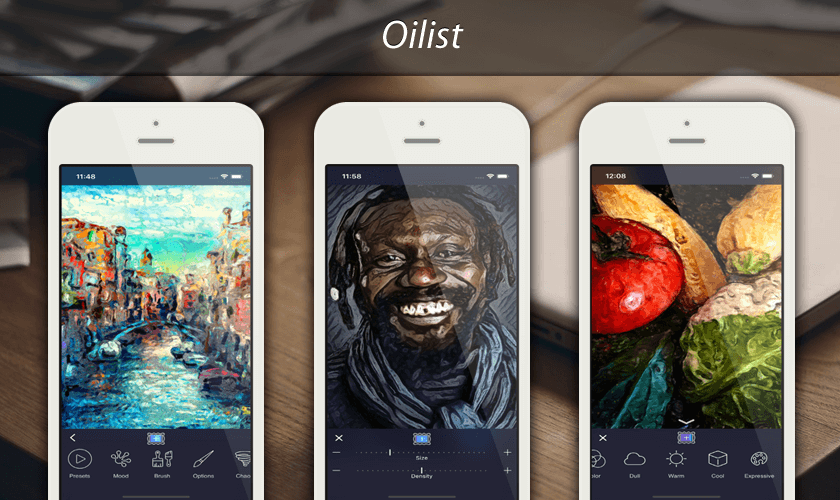 Мобильный фоторедактор Oilist