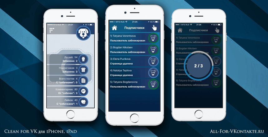 Clean for VK 2.0.1 для iOS – удаление собачек из профиля ВКонтакте